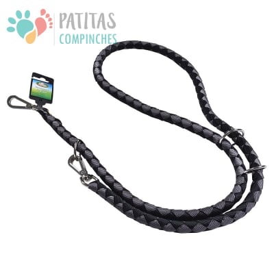 Correa Ramal Trenzada  | M - Negro/Gris