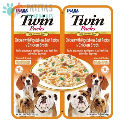 Churu Dog Twin Pollo-Vegetales-Carne