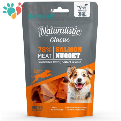 Naturalistic Dog Snack Salmon 100g.