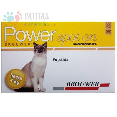POWER SPOT-ON PIPETA GATOS HASTA 4 Kg.