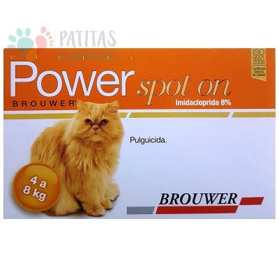 POWER SPOT-ON PIPETA GATOS 4-8 Kg.