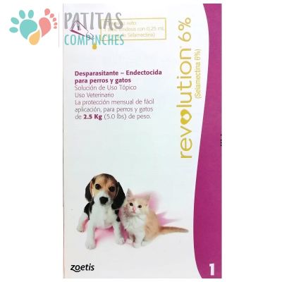 Revolution Gatos/Cachorros Hasta 2,5kg.