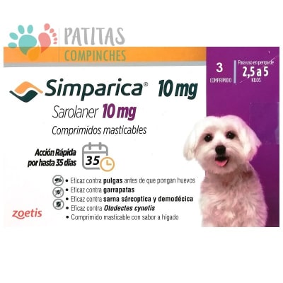 Simparica 2,6-5kg | 3 Un.