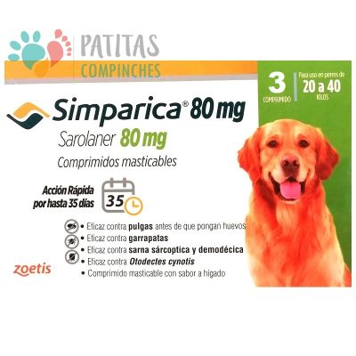 Simparica 20-40kg | 3 Un.