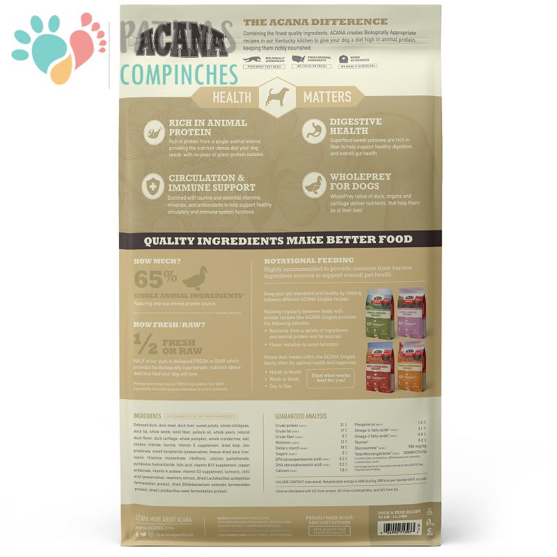 Acana Dog Duck & Pear2