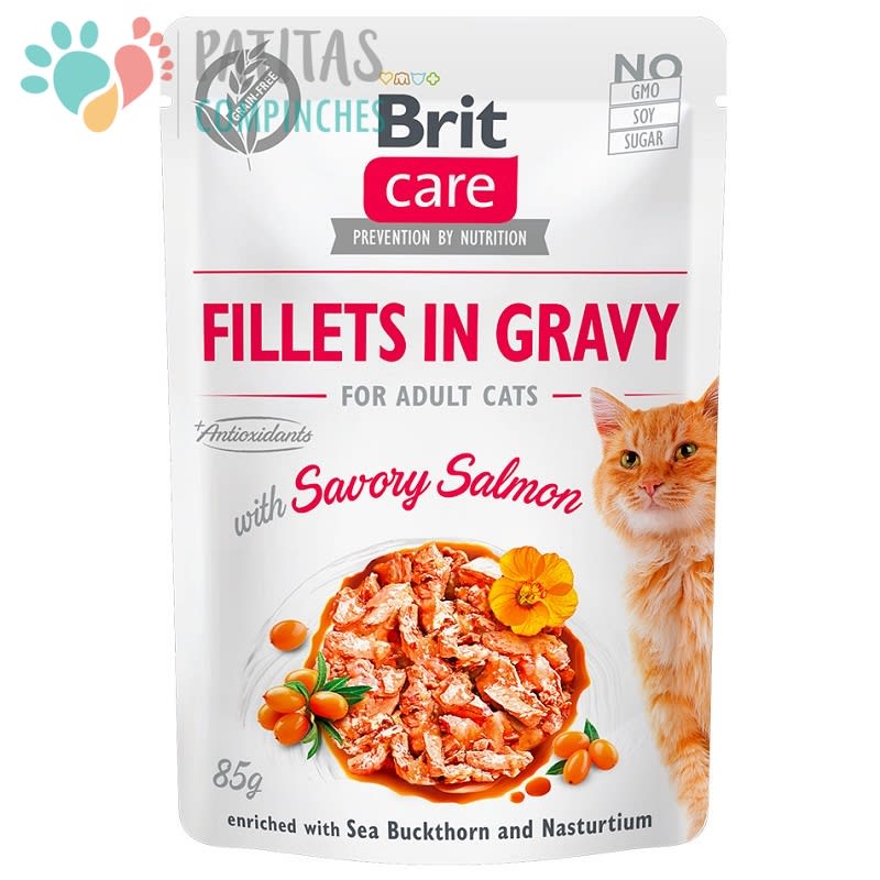 Brit Cat Pouch Salmon 85g.1
