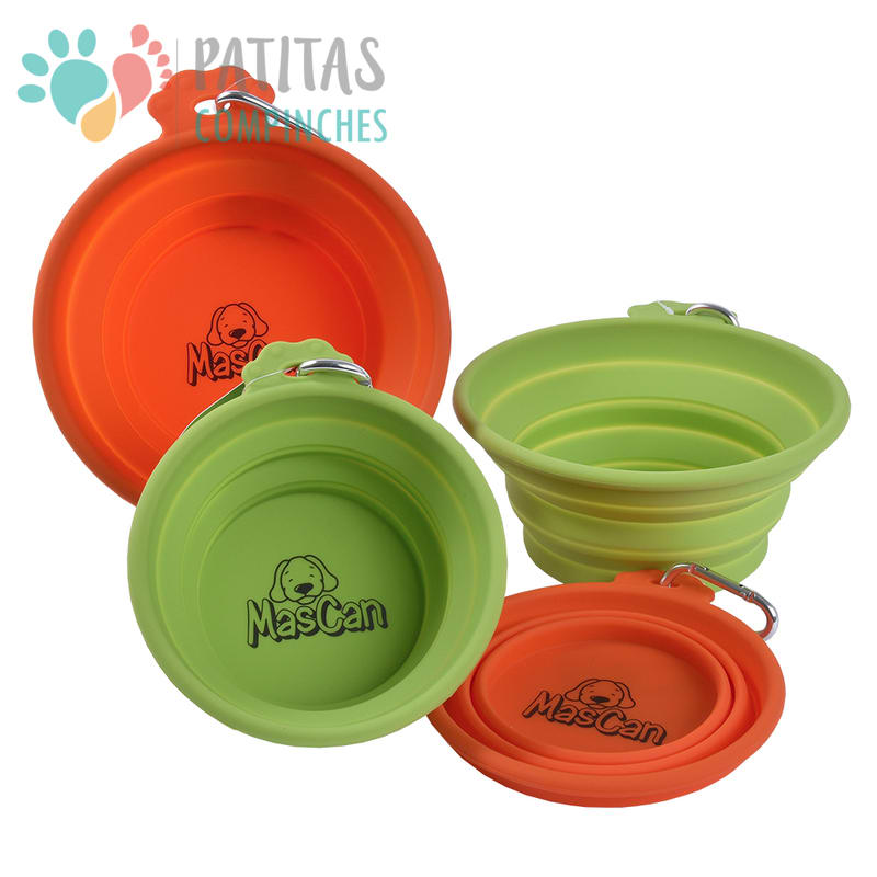 Plato Portátil Silicona Simple | Naranjo3