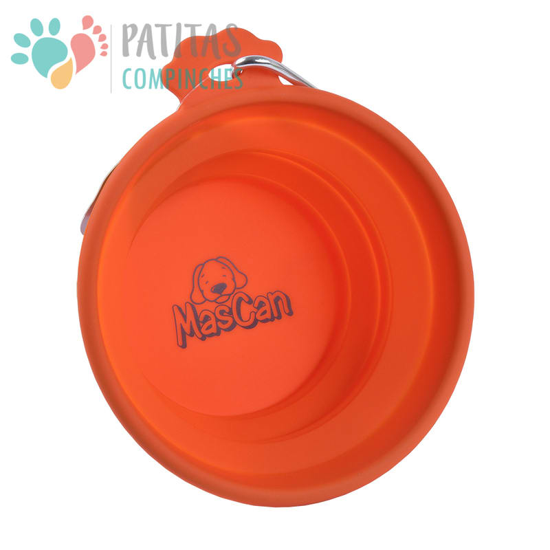 Plato Portátil Silicona Simple | Naranjo2