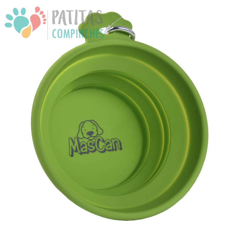 Plato Portátil Silicona Simple | Verde2