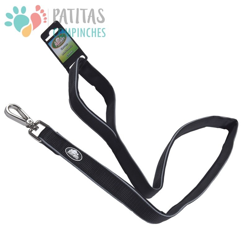 Correa Acolchada Reflectante - Negra1