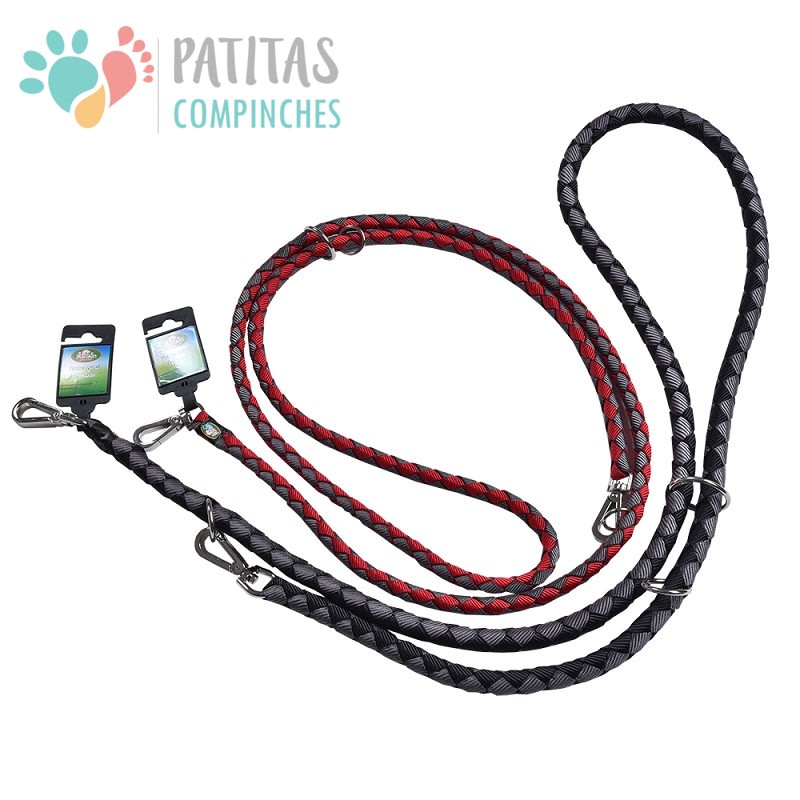 Correa Ramal Trenzada  | L - Negro/Gris2