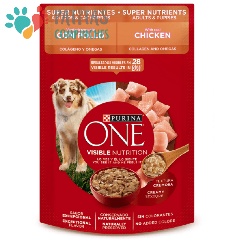 One Dog Pouch Super Nutrientes 85g. | Pollo1