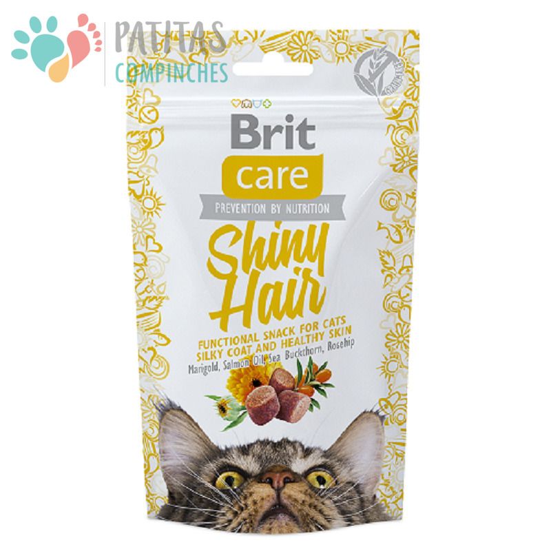 Brit Cat Snack Shiny Hair 50g.1