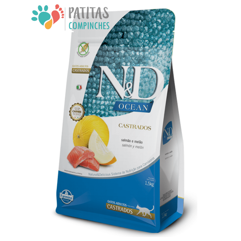 N&D Cat Ocean Salmon Castrado | PatitasCompinches.cl