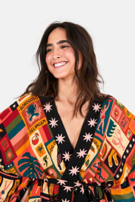 FARM KIMONO COLAGEM ANIMAL FARM KIMONO COLAGEM ANIMAL