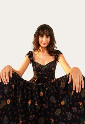 VESTIDO CROPPED TROPICALZINHA VESTIDO CROPPED TROPICALZINHA