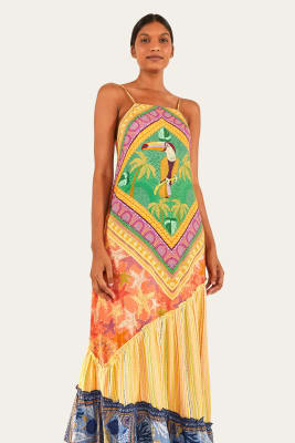 VESTIDO CROPPED MIX DE LENCOS VESTIDO CROPPED MIX DE LENCOS