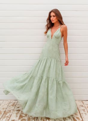 VESTIDO BORDADO MYA VERDE VESTIDO BORDADO MYA VERDE