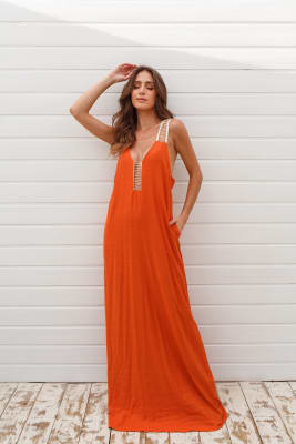 VESTIDO FELÍCIA LARANJA VESTIDO FELÍCIA LARANJA