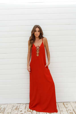 VESTIDO FRANCESCA VERMELHO VESTIDO FRANCESCA VERMELHO