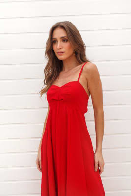 VESTIDO FLORA VERMELHO VESTIDO FLORA VERMELHO