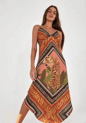 VESTIDO LENCO TIGRITA VESTIDO LENCO TIGRITA