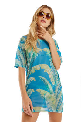 VESTIDO T-SHIRT TULE PAINEIRAS VESTIDO T-SHIRT TULE PAINEIRAS