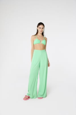 PANTALÓN GLAM LISO VERDE PANTALÓN GLAM LISO VERDE