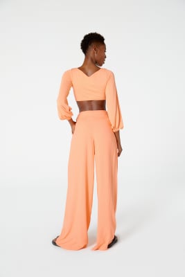 PANTALÓN GLAM LISO LARANJA PANTALÓN GLAM LISO LARANJA