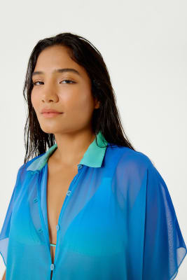 VESTIDO CHEMISE PALMEIRA DEGRADE SKY VESTIDO CHEMISE PALMEIRA DEGRADE SKY