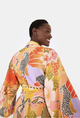 VESTIDO KIMONO FLORESTA FLORIDA VESTIDO KIMONO FLORESTA FLORIDA