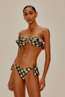 BIKINI STRAPLESS VUELOS FLORES SECAS BIKINI STRAPLESS VUELOS FLORES SECAS