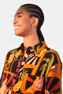 CAMISA UNI COLAGEM TROPICAL CAMISA UNI COLAGEM TROPICAL