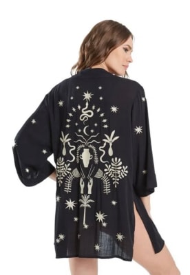 KIMONO JADE BORDADO KIMONO JADE BORDADO