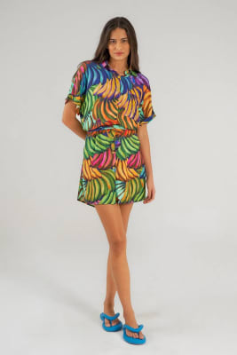 VESTIDO CHEMISE SURF BANANA POP VESTIDO CHEMISE SURF BANANA POP