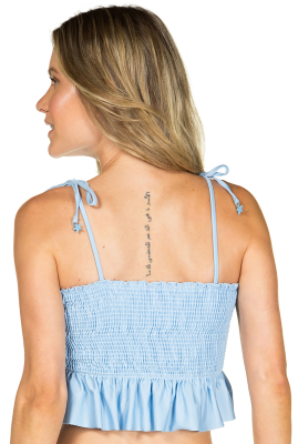 BIKINI TOP ELASTICADO CELESTE BIKINI TOP ELASTICADO CELESTE