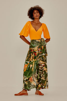 PANTALÓN FOLHAGEM ONCA PANTALÓN FOLHAGEM ONCA