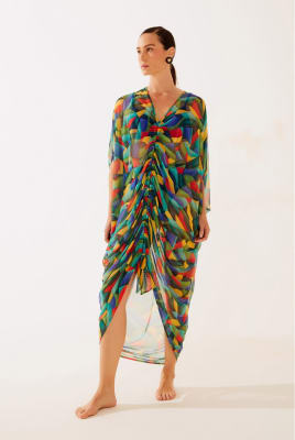 VESTIDO DRAPEADO GEOMÉTRICO VESTIDO DRAPEADO GEOMÉTRICO