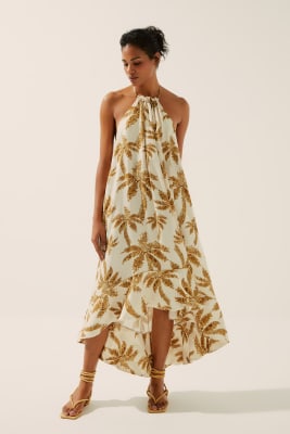 VESTIDO LONGO COQUEIRO PAETE VESTIDO LONGO COQUEIRO PAETE