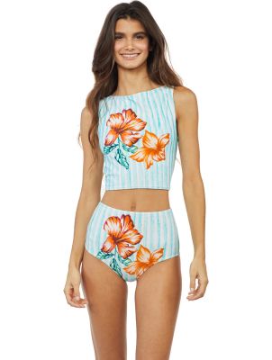 BIKINI CROPPED HOT PANTS MAIA AZUL BIKINI CROPPED HOT PANTS MAIA AZUL