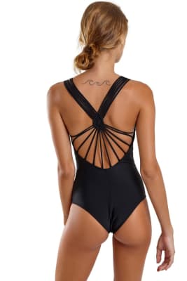 TRAJE DE BAÑO CAPRI MACRAME LISO TRAJE DE BAÑO CAPRI MACRAME LISO