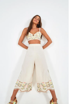 PANTALÓN BORDADO TROPICALEZA PANTALÓN BORDADO TROPICALEZA