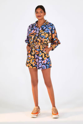 FARM SHORT PINTAS PATCH AZUL FARM SHORT PINTAS PATCH AZUL