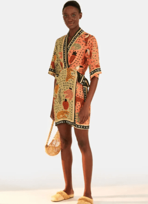 VESTIDO CURTO BRASIL TROPICAL VESTIDO CURTO BRASIL TROPICAL