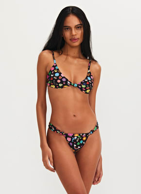 BIKINI RETRO FLOWERS STICKERS SMILEY BIKINI RETRO FLOWERS STICKERS SMILEY