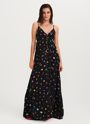 VESTIDO KAYA STICKERS SMILEY VESTIDO KAYA STICKERS SMILEY