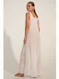 VESTIDO RECORTES BLANCO VESTIDO RECORTES BLANCO
