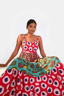 VESTIDO CROPPED PATCH ONCA POP VESTIDO CROPPED PATCH ONCA POP