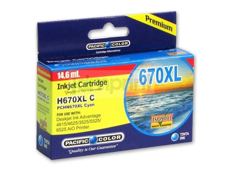 Tinta Alternativa Hp 670 Cian | TECNO E-SIM | Tienda de Tecnología y Música