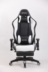 Silla Gamer ReptileX Con Apoya Pies Blanco